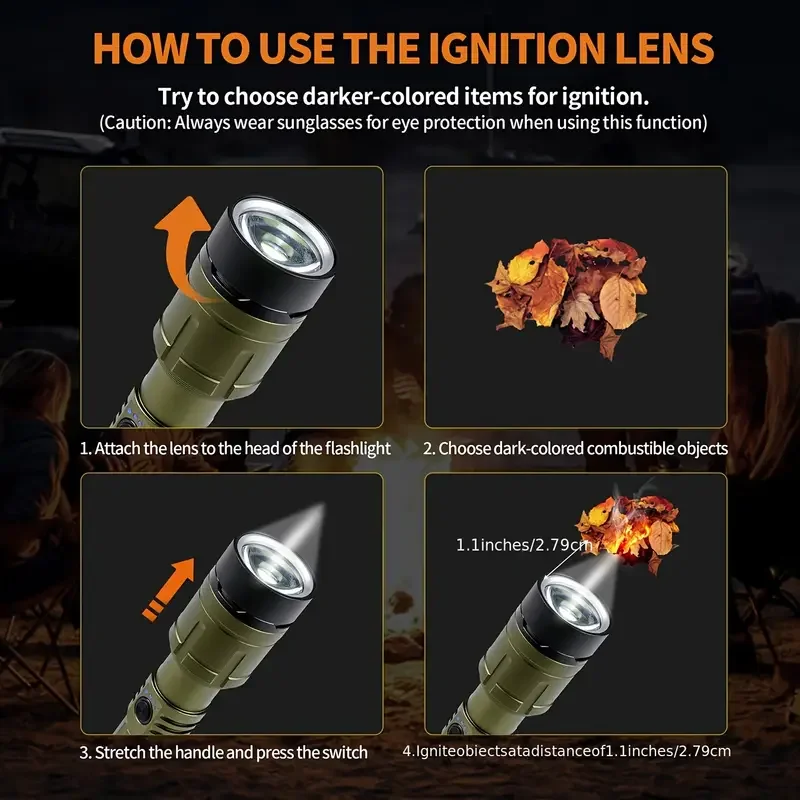 Ultra Powerful Flashlight Conc - Outdoor Adventure Travel 评论和价格