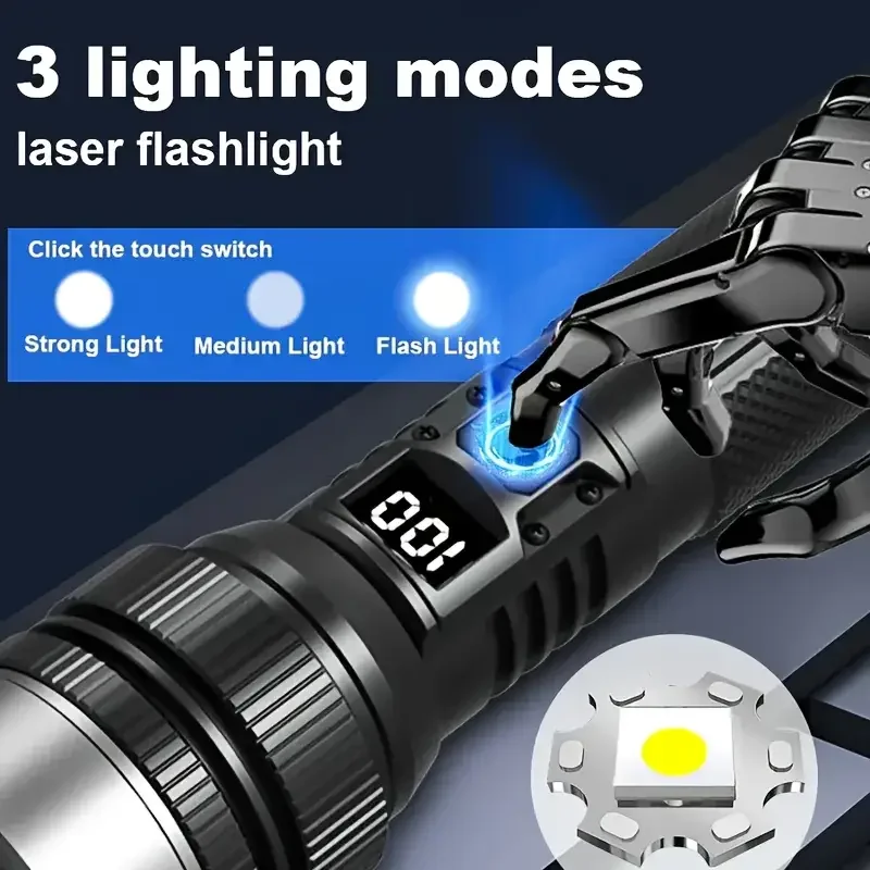 900000LM Powerful LED Flashlig - Outdoor Adventure Travel 评论和价格