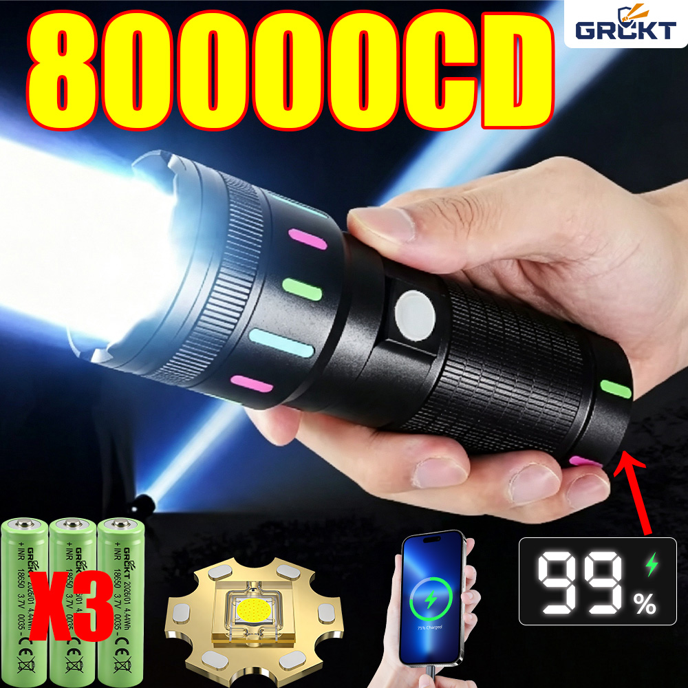 80000CD Most Powerful LED Flas - Outdoor Adventure Trips 评论和价格